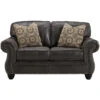 Benchcraft Breville Loveseat In Charcoal Faux Leather - By Flash Furniture - Madison Seating 1 Benchcraft Breville Loveseat In Charcoal Faux Leather - By Flash Furniture - Madison Seating -Furniture Sales Store Benchcraft Breville Loveseat in Charcoal Faux Leather by Flash Furniture
