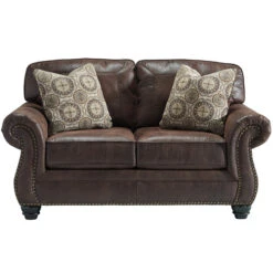 Benchcraft Breville Loveseat In Espresso Faux Leather - By Flash Furniture - Madison Seating