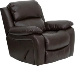 Brown Leather Rocker Recliner - By Flash Furniture - Madison Seating
