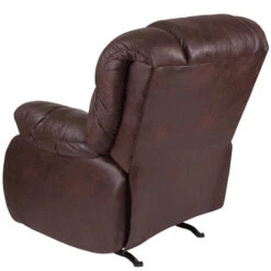 Contemporary Breathable Comfort Nevada Chocolate Fabric Rocker Recliner - By Flash Furniture - Madison Seating -Furniture Sales Store Contemporary Breathable Comfort Nevada Chocolate Fabric Rocker Recliner by Flash Furniture 2
