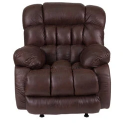 Contemporary Breathable Comfort Nevada Chocolate Fabric Rocker Recliner - By Flash Furniture - Madison Seating -Furniture Sales Store Contemporary Breathable Comfort Nevada Chocolate Fabric Rocker Recliner by Flash Furniture 3