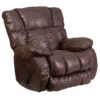 Contemporary Breathable Comfort Padre Espresso Fabric Rocker Recliner - By Flash Furniture - Madison Seating