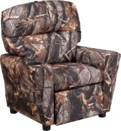 Contemporary Camouflaged Fabric Kids Recliner With Cup Holder By Flash Furniture - Madison Seating