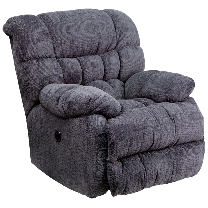 Contemporary Columbia Indigo Blue Microfiber Power Recliner With Push Button - By Flash Furniture - Madison Seating 3 Contemporary Columbia Indigo Blue Microfiber Power Recliner With Push Button - By Flash Furniture - Madison Seating