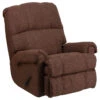 Contemporary Couger Chocolate Chenille Rocker Recliner - By Flash Furniture - Madison Seating