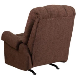 Contemporary Couger Chocolate Chenille Rocker Recliner - By Flash Furniture - Madison Seating -Furniture Sales Store Contemporary Couger Chocolate Chenille Rocker Recliner by Flash Furniture 2