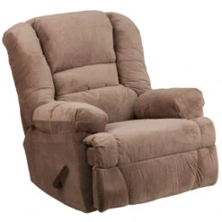 Contemporary Dynasty Camel Microfiber Rocker Recliner - By Flash Furniture - Madison Seating