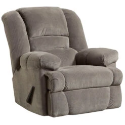 Contemporary Dynasty Smoke Microfiber Rocker Recliner - By Flash Furniture - Madison Seating