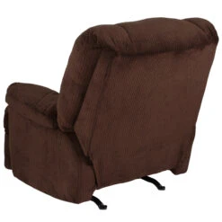 Contemporary Feel Good Chocolate Microfiber Rocker Recliner - By Flash Furniture - Madison Seating -Furniture Sales Store Contemporary Feel Good Chocolate Microfiber Rocker Recliner by Flash Furniture 2