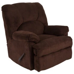 Contemporary Feel Good Chocolate Microfiber Rocker Recliner - By Flash Furniture - Madison Seating