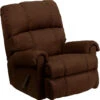 Contemporary Flatsuede Chocolate Microfiber Rocker Recliner - By Flash Furniture - Madison Seating -Furniture Sales Store Contemporary Flatsuede Chocolate Microfiber Rocker Recliner by Flash Furniture