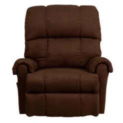 Contemporary Flatsuede Chocolate Microfiber Rocker Recliner - By Flash Furniture - Madison Seating -Furniture Sales Store Contemporary Flatsuede Chocolate Microfiber Rocker Recliner by Flash Furniture 3