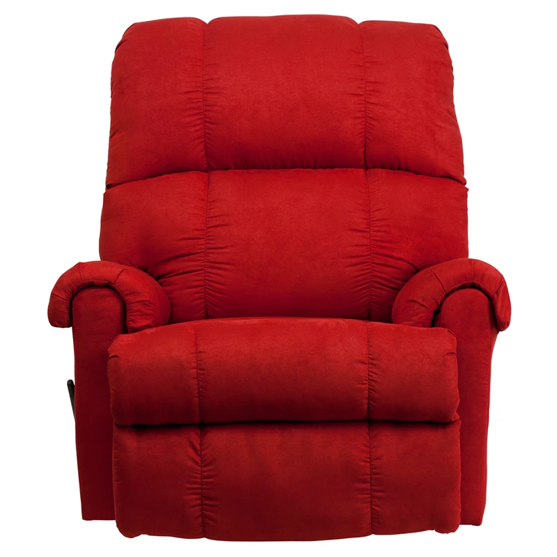 Contemporary Flatsuede Red Rock Microfiber Rocker Recliner - By Flash Furniture - Madison Seating 6 Contemporary Flatsuede Red Rock Microfiber Rocker Recliner - By Flash Furniture - Madison Seating - Image 4