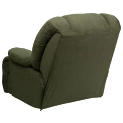 Contemporary Glacier Olive Microfiber Chaise Rocker Recliner - By Flash Furniture - Madison Seating -Furniture Sales Store Contemporary Glacier Olive Microfiber Chaise Rocker Recliner by Flash Furniture 2