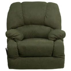 Contemporary Glacier Olive Microfiber Chaise Rocker Recliner - By Flash Furniture - Madison Seating -Furniture Sales Store Contemporary Glacier Olive Microfiber Chaise Rocker Recliner by Flash Furniture 3