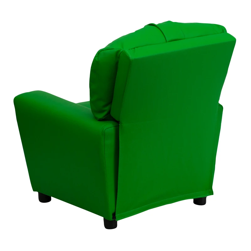 Contemporary Green Vinyl Kids Recliner With Cup Holder - By Flash Furniture - Madison Seating 5 Contemporary Green Vinyl Kids Recliner With Cup Holder - By Flash Furniture - Madison Seating - Image 3
