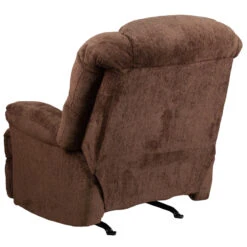 Contemporary Hillel Chocolate Chenille Rocker Recliner - By Flash Furniture - Madison Seating -Furniture Sales Store Contemporary Hillel Chocolate Chenille Rocker Recliner by Flash Furniture 2