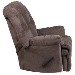 Contemporary Hillel Pewter Chenille Rocker Recliner - By Flash Furniture - Madison Seating -Furniture Sales Store Contemporary Hillel Pewter Chenille Rocker Recliner by Flash Furniture 1