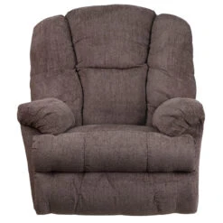Contemporary Hillel Pewter Chenille Rocker Recliner - By Flash Furniture - Madison Seating -Furniture Sales Store Contemporary Hillel Pewter Chenille Rocker Recliner by Flash Furniture 3