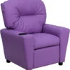 Contemporary Lavender Vinyl Kids Recliner With Cup Holder - By Flash Furniture - Madison Seating -Furniture Sales Store Contemporary Lavender Vinyl Kids Recliner with Cup Holder by Flash Furniture