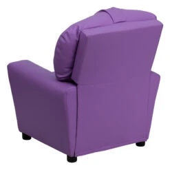 Contemporary Lavender Vinyl Kids Recliner With Cup Holder - By Flash Furniture - Madison Seating -Furniture Sales Store Contemporary Lavender Vinyl Kids Recliner with Cup Holder by Flash Furniture 2