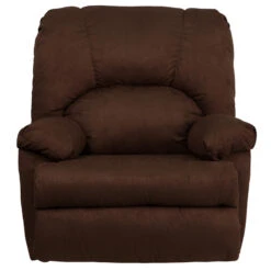 Contemporary Montana Chocolate Microfiber Suede Rocker Recliner - By Flash Furniture - Madison Seating -Furniture Sales Store Contemporary Montana Chocolate Microfiber Suede Rocker Recliner by Flash Furniture 3
