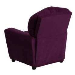 Contemporary Purple Microfiber Kids Recliner With Cup Holder - By Flash Furniture - Madison Seating -Furniture Sales Store Contemporary Purple Microfiber Kids Recliner with Cup Holder by Flash Furniture 2