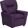 Contemporary Purple Vinyl Kids Recliner With Cup Holder - By Flash Furniture - Madison Seating