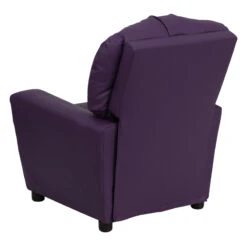 Contemporary Purple Vinyl Kids Recliner With Cup Holder - By Flash Furniture - Madison Seating -Furniture Sales Store Contemporary Purple Vinyl Kids Recliner with Cup Holder by Flash Furniture 2