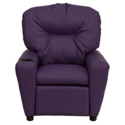 Contemporary Purple Vinyl Kids Recliner With Cup Holder - By Flash Furniture - Madison Seating -Furniture Sales Store Contemporary Purple Vinyl Kids Recliner with Cup Holder by Flash Furniture 3