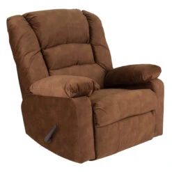 Contemporary Super Soft Cody Tobacco Microfiber Rocker Recliner - By Flash Furniture - Madison Seating