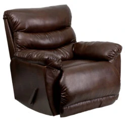 Contemporary Tonto Espresso Bonded Leather Rocker Recliner - By Flash Furniture - Madison Seating