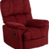 Contemporary Top Hat Berry Microfiber Power Recliner With Push Button - By Flash Furniture - Madison Seating -Furniture Sales Store Contemporary Top Hat Berry Microfiber Power Recliner with Push Button by Flash Furniture