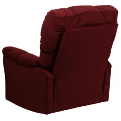 Contemporary Top Hat Berry Microfiber Rocker Recliner - By Flash Furniture - Madison Seating -Furniture Sales Store Contemporary Top Hat Berry Microfiber Rocker Recliner by Flash Furniture 2
