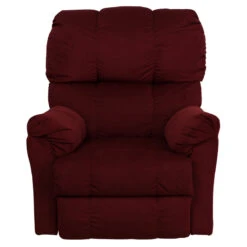 Contemporary Top Hat Berry Microfiber Rocker Recliner - By Flash Furniture - Madison Seating -Furniture Sales Store Contemporary Top Hat Berry Microfiber Rocker Recliner by Flash Furniture 3