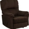 Contemporary Top Hat Chocolate Microfiber Rocker Recliner - By Flash Furniture - Madison Seating -Furniture Sales Store Contemporary Top Hat Chocolate Microfiber Rocker Recliner by Flash Furniture