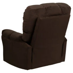 Contemporary Top Hat Chocolate Microfiber Rocker Recliner - By Flash Furniture - Madison Seating -Furniture Sales Store Contemporary Top Hat Chocolate Microfiber Rocker Recliner by Flash Furniture 2