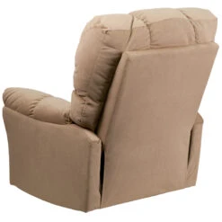 Contemporary Top Hat Coffee Microfiber Power Recliner With Push Button - By Flash Furniture - Madison Seating -Furniture Sales Store Contemporary Top Hat Coffee Microfiber Power Recliner with Push Button by Flash Furniture 2