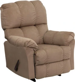 Contemporary Top Hat Coffee Microfiber Rocker Recliner - By Flash Furniture - Madison Seating