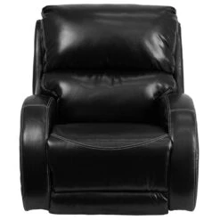 Contemporary Ty Black Leather Rocker Recliner - By Flash Furniture - Madison Seating -Furniture Sales Store Contemporary Ty Black Leather Rocker Recliner by Flash Furniture 3