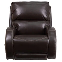 Contemporary Ty Brown Leather Rocker Recliner - By Flash Furniture - Madison Seating -Furniture Sales Store Contemporary Ty Brown Leather Rocker Recliner by Flash Furniture 3