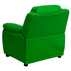 Deluxe Padded Contemporary Green Vinyl Kids Recliner With Storage Arms - By Flash Furniture - Madison Seating -Furniture Sales Store Deluxe Padded Contemporary Green Vinyl Kids Recliner with Storage Arms by Flash Furniture 2