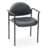 Diamond Stacking Chair With Black Caressoft Upholstery By Boss Office Products - Madison Seating -Furniture Sales Store Diamond Stacking Chair with Black Caressoft Upholstery by Boss Office Products
