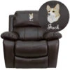 Dreamweaver Brown Leather Rocker Recliner: Personalized Design - By Flash Furniture - Madison Seating -Furniture Sales Store Dreamweaver Brown Leather Rocker Recliner Personalized Design by Flash Furniture