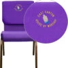 Embroidered HERCULES Series 18.5''W Stacking Church Chair In Purple Fabric - Gold Vein Frame - By Flash Furniture - Madison Seating -Furniture Sales Store Embroidered HERCULES Series 18.5W Stacking Church Chair in Purple Fabric Gold Vein Frame by Flash Furniture