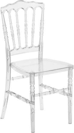 Flash Elegance Crystal Ice Napoleon Stacking Chair - By Flash Furniture - Madison Seating