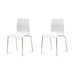 Gel Stacking Chair With White Seat Color By Domitalia - Madison Seating