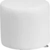 HERCULES Alon Series Melrose White Leather 18'' Round Ottoman - By Flash Furniture - Madison Seating -Furniture Sales Store HERCULES Alon Series Melrose White Leather 18 Round Ottoman by Flash Furniture