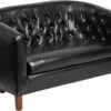 HERCULES Colindale Series Black Leather Tufted Loveseat - By Flash Furniture - Madison Seating -Furniture Sales Store HERCULES Colindale Series Black Leather Tufted Loveseat by Flash Furniture