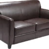 HERCULES Diplomat Series Brown Leather Loveseat - By Flash Furniture - Madison Seating 2 HERCULES Diplomat Series Brown Leather Loveseat - By Flash Furniture - Madison Seating -Furniture Sales Store HERCULES Diplomat Series Brown Leather Loveseat by Flash Furniture